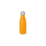 Roestvrijstalen drinkfles met matte afwerking 400ml kleur oranje