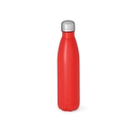 Roestvrijstalen waterfles met druppelvrije dop 770ml kleur rood