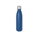 Roestvrijstalen waterfles met druppelvrije dop 770ml kleur marineblauw