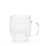 Dubbelwandige borosilicaatglazen beker 250ml hoofdweergave