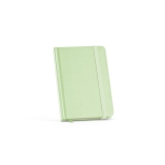 Notitieboek met harde kaft van gerecycled papier A6 kleur pastel groen