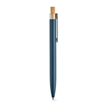 Pen van gerecycled aluminium en RPET met blauwe Dokumental® inkt kleur marineblauw tweede weergave