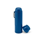 Thermosfles van gerecycled rvs met beker in de deksel 810ml kleur marineblauw tweede weergave