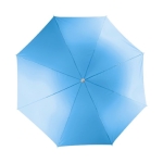 Strandparasol van gekleurd nylon met witte rand Ø180 kleur blauw eerste weergave