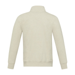 Unisex sweater van gerecycled katoen en polyester 320 g/m2 Elevate NXT kleur ivoor tweede weergave achterkant