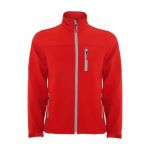 Softshell jas van polyester voor heren 300 g/m2 Roly kleur rood