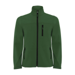 Softshell jas van polyester voor heren 300 g/m2 Roly kleur groene fles