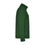 Softshell jas van polyester voor heren 300 g/m2 Roly kleur groene fles tweede weergave met zijkant