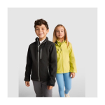 Softshell jas van polyester voor kinderen 300 g/m2 Roly kleur zwart luxe weergave