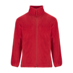 Fleece jas van polyester met hoge kraag voor heren 300 g/m2 Roly kleur rood