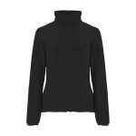 Fleece jack van 100% polyester voor dames 300 g/m2 Roly kleur zwart