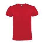 Unisex T-shirt van 100% katoen met korte mouwen 150 g/m2 Roly Atomic kleur rood