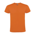 Unisex T-shirt van 100% katoen met korte mouwen 150 g/m2 Roly Atomic kleur oranje