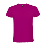 Unisex T-shirt van 100% katoen met korte mouwen 150 g/m2 Roly Atomic kleur fuchsia