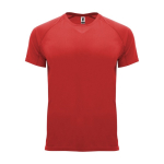 Sportshirt van 100% polyester voor heren 135 g/m2 Roly kleur rood