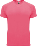 Sportshirt van 100% polyester voor heren 135 g/m2 Roly kleur neon roze