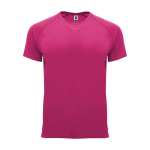 Sportshirt van 100% polyester voor heren 135 g/m2 Roly kleur fuchsia