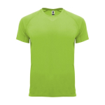 Sportshirt van 100% polyester voor heren 135 g/m2 Roly kleur limoen groen