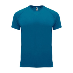 Sportshirt van 100% polyester voor heren 135 g/m2 Roly kleur donkerblauw