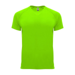 Sportshirt van 100% polyester voor heren 135 g/m2 Roly kleur neon groen