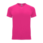 Sportshirt van 100% polyester voor heren 135 g/m2 Roly kleur neon fuchsia