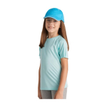 Sportshirt van 100% polyester voor kinderen 135 g/m2 Roly kleur neon oranje luxe weergave