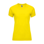 Sportshirt van 100% polyester voor dames 135 g/m2 Roly kleur geel