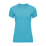 Sportshirt van 100% polyester voor dames 135 g/m2 Roly kleur turkoois