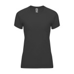 Sportshirt van 100% polyester voor dames 135 g/m2 Roly kleur grafiet