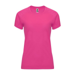 Sportshirt van 100% polyester voor dames 135 g/m2 Roly kleur neon fuchsia