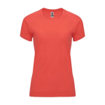 Sportshirt van 100% polyester voor dames 135 g/m2 Roly kleur koraal