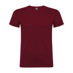 T-shirt van 100% katoen voor heren 155 g/m2 Roly Beagle kleur bordeaux