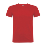 T-shirt van 100% katoen voor heren 155 g/m2 Roly Beagle kleur rood