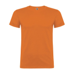 T-shirt van 100% katoen voor heren 155 g/m2 Roly Beagle kleur oranje