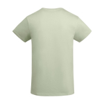 T-shirt van biologisch katoen voor heren 175 g/m2 Roly kleur mist groen tweede weergave achterkant