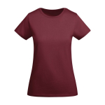 T-shirt van biologisch katoen voor dames 175 g/m2 Roly kleur bordeaux