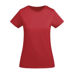 T-shirt van biologisch katoen voor dames 175 g/m2 Roly kleur rood