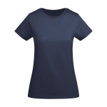 T-shirt van biologisch katoen voor dames 175 g/m2 Roly kleur marineblauw