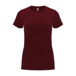 T-shirt van 100% katoen voor dames 170 g/m2 Roly kleur bordeaux