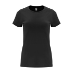 T-shirt van 100% katoen voor dames 170 g/m2 Roly kleur zwart