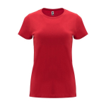 T-shirt van 100% katoen voor dames 170 g/m2 Roly kleur rood