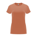 T-shirt van 100% katoen voor dames 170 g/m2 Roly kleur rood-bruin