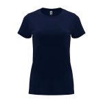 T-shirt van 100% katoen voor dames 170 g/m2 Roly kleur marineblauw