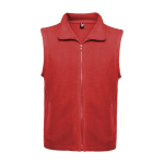 Unisex fleece vest van 100% polyester met hoge kraag 300 g/m2 Roly kleur rood