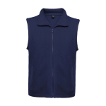 Unisex fleece vest van 100% polyester met hoge kraag 300 g/m2 Roly kleur marineblauw