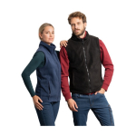 Unisex fleece vest van 100% polyester met hoge kraag 300 g/m2 Roly kleur marineblauw luxe weergave 2