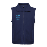 Unisex fleece vest van 100% polyester met hoge kraag 300 g/m2 Roly met afdrukgebied