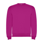 Unisex trui van katoen en polyester 280 g/m2 Roly kleur fuchsia