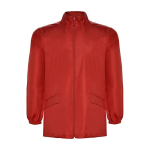 Unisex regenjas van polyester met hoge kraag 70 g/m2 Roly kleur rood