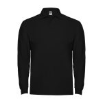 Poloshirt van 100% katoen piqué voor heren 220 g/m2 Roly kleur zwart